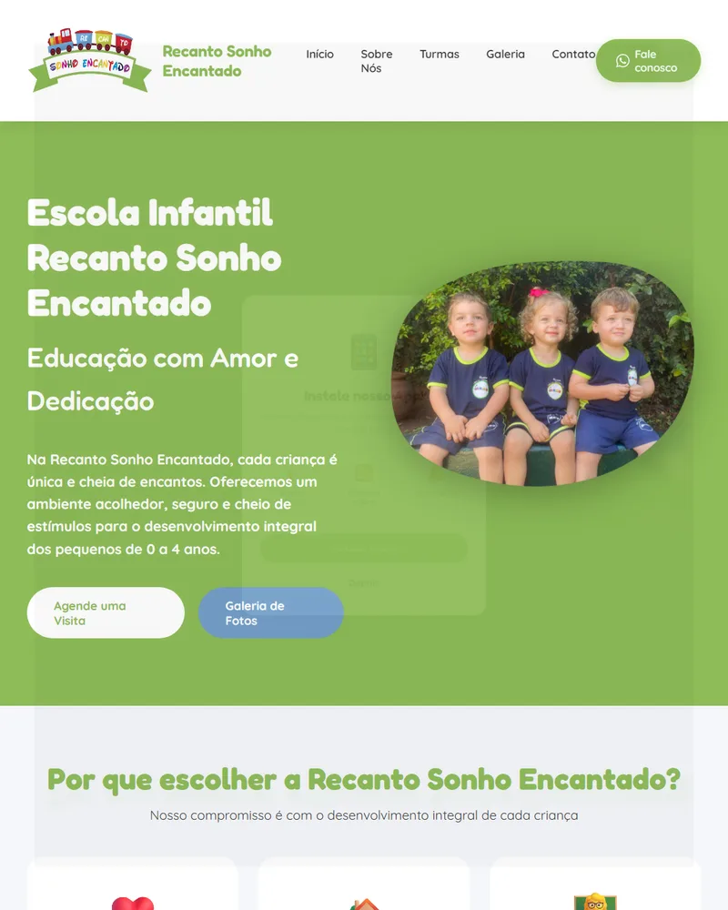 Recanto Sonho Encantado, Criação de Sites